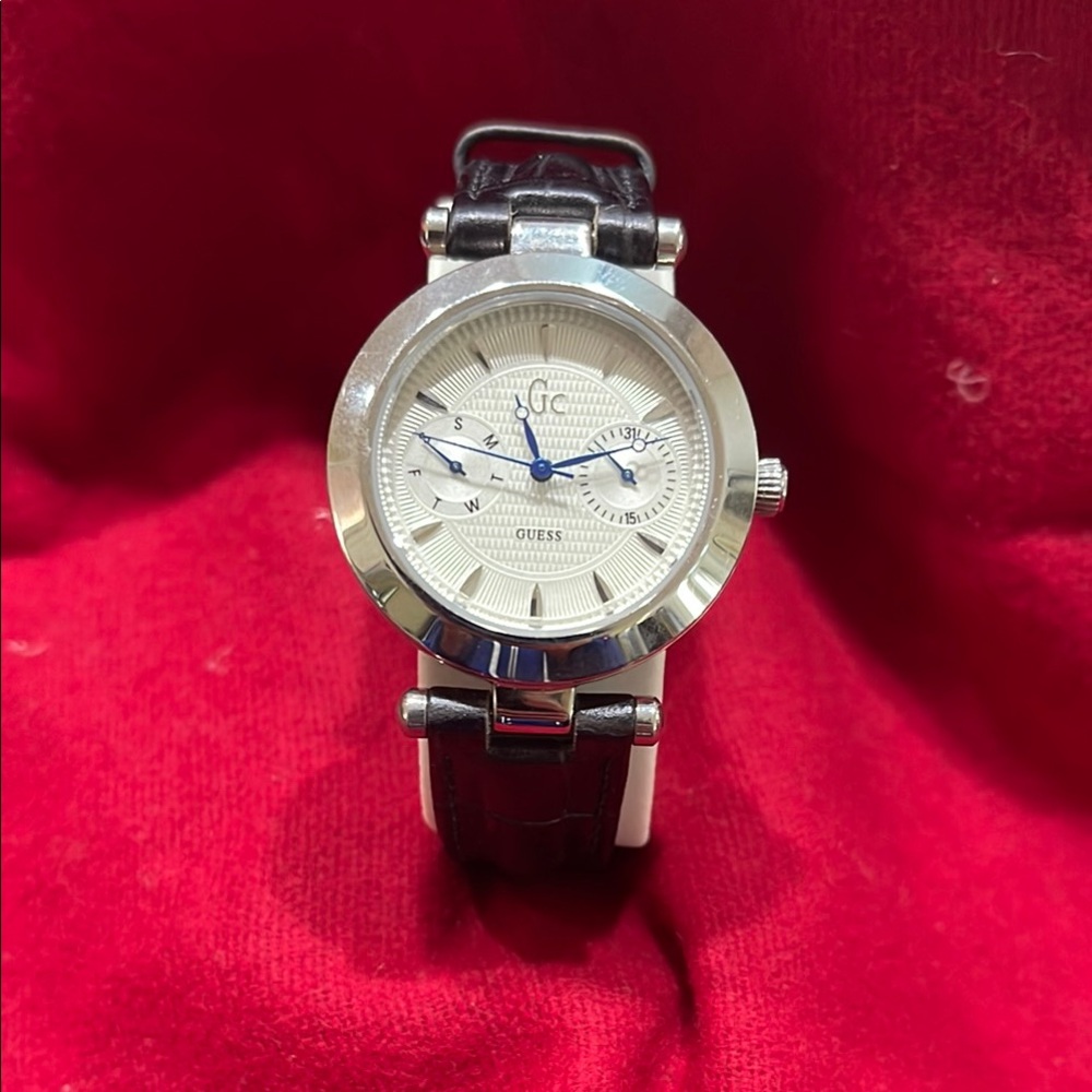 Silver and Black Guess Watch